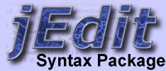 jEdit Syntax Package